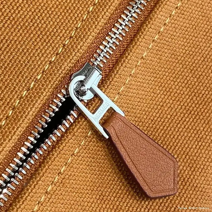 Cheap Hardware Trousse In Hermes Canvas Palladium Brown Red Bride-A-Brac Case 0423